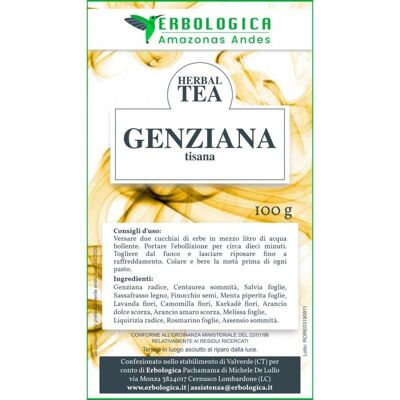 GENZIANA TISANA COMPOSTA 100 GRAMMI