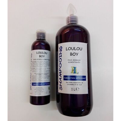 Bio- und Nature & Progrès-Shampoo für Haustiere mit ätherischen Ölen aus Zitronengras und Niaouli 250 ml „LOULOU BOY“