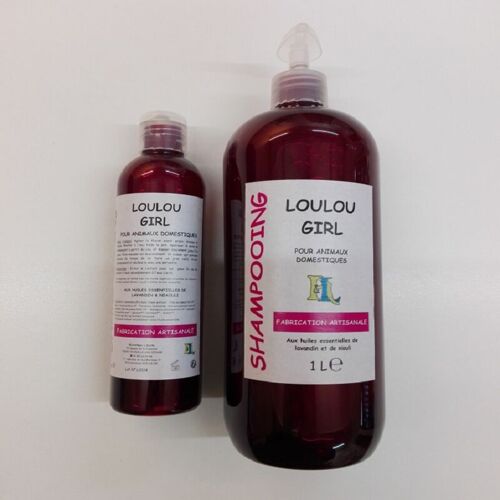 Shampooing Bio et Nature & Progrès liquide 250 ml parfumé au lavandin et niaouli pour chiens "LOULOU GIRL"