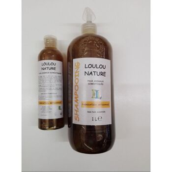 Shampooing liquide  Bio et  Nature & Progrès 250 ml non parfumé pour chiens ou chats "LOULOU NATURE" 3