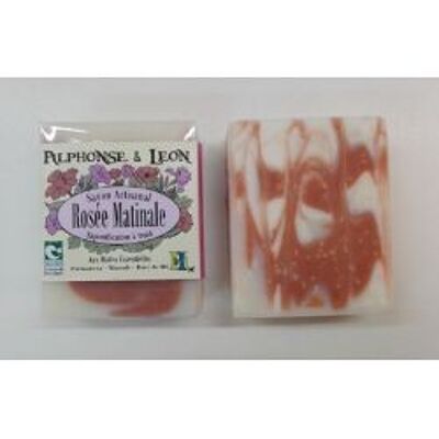 Morning Dew Soap 100g Organic and Nature & Progrès Vegan surgras scented with niaouli, palmarosa and ho wood