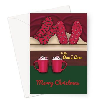 Carte de Noël pour couples à celui que j'aime 1