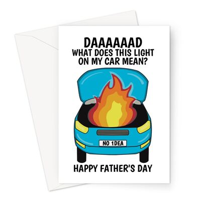 Lustige Vatertagskarte | Autoprobleme