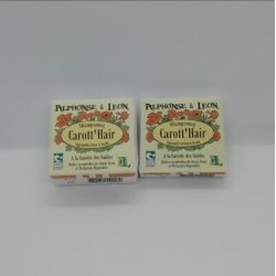 Carott'Hair Shampoo solidi Bio Vegan Nature&Progrès agli oli essenziali di limone e petitgrain di arancia amara