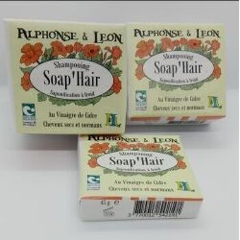 Shampooing solide sans huiles essentielles SOAP HAIR Vegan Bio Nature&Progrès 2