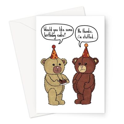 Carte d’anniversaire drôle | Blague sur l'ours en peluche