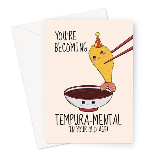 Funny Birthday Card | Tempura Shrimp Pun