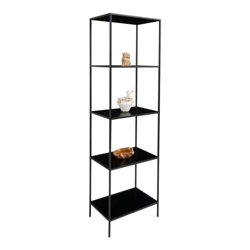 Vita Shelf - 5 black shelves 51x36x170 cm