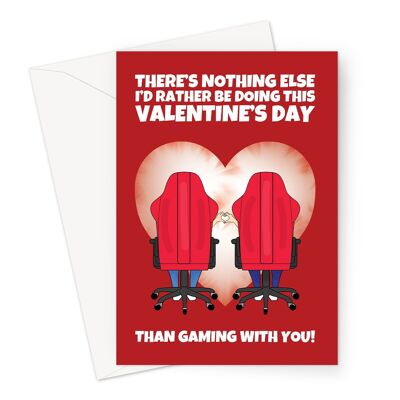 Gamer Valentine's Day Card | Playing Video Games