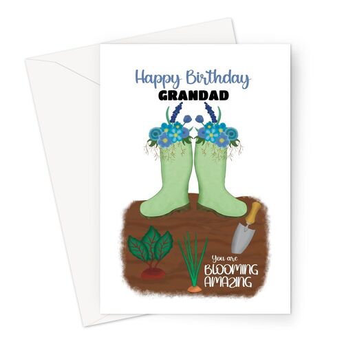 Gardening Birthday Card For Grandad | Gardener Card For Him