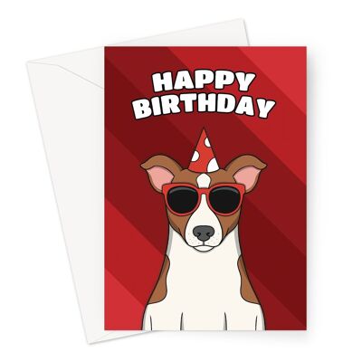 Happy Birthday Card | Jack Russell Dog A6 or 7x5" Card