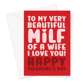 Carte de bonne Saint-Valentin pour une femme | Carte MILF A6 ou 7x5" 1