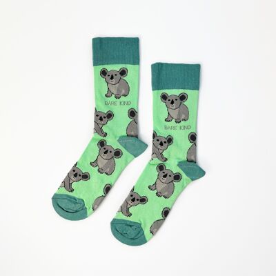 Koala-Socken | Bambussocken | Grüne Socken | Australien-Socken