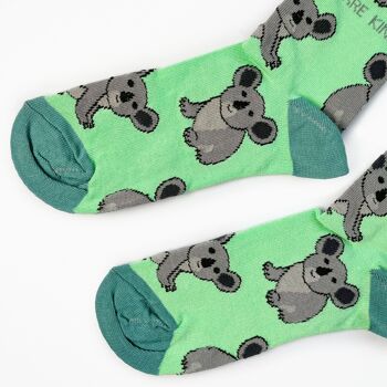 Chaussettes Koala | Chaussettes en bambou | Chaussettes vertes | Australie Chaussettes 4