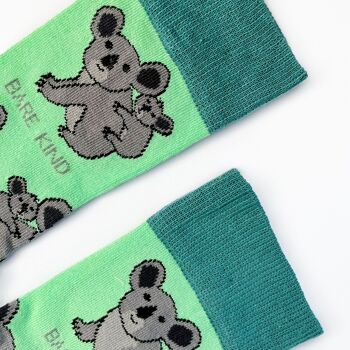 Chaussettes Koala | Chaussettes en bambou | Chaussettes vertes | Australie Chaussettes 5