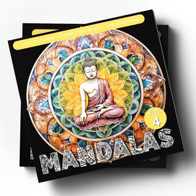 Livre de coloriage - Mandalas 4 - Avec des scènes relaxantes pour coloristes avancés