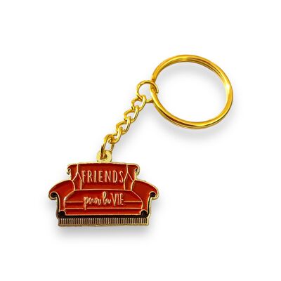 Friends for life keychain