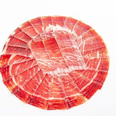 Jamón de Cebo Campo Ibérico 50% Raza Ibérica Cortado a Mano 100g