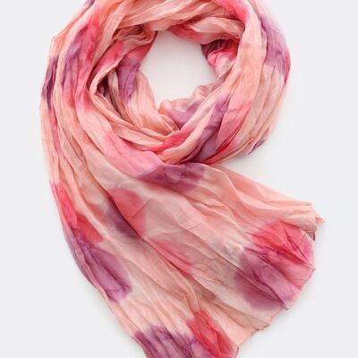 Silk scarf / batik - flamingo