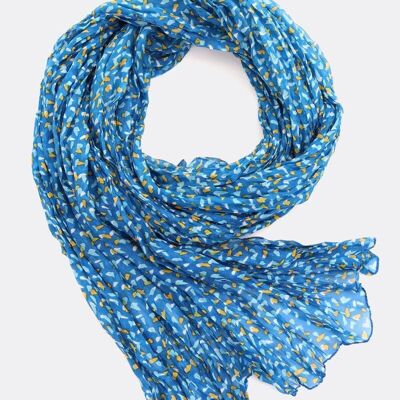 Foulard en soie Confetti – bleu foncé