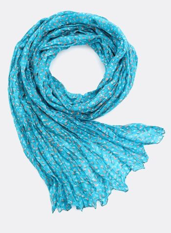 Foulard en soie Confettis – turquoise
