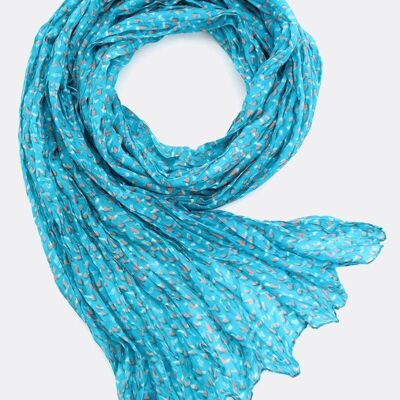 Silk scarf Confetti – turquoise