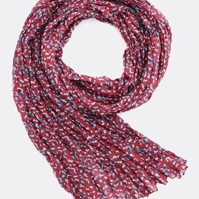 Foulard en soie Confetti – bordeaux