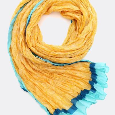 Silk scarf Geometric – maize