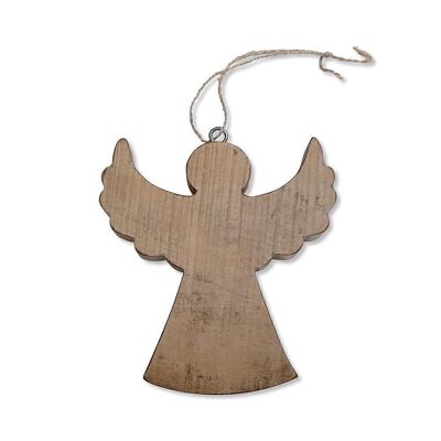 Ange panneau en bois - pendentif