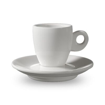 CUP AND SAUCER 65 CC WHITE GIANCINTO