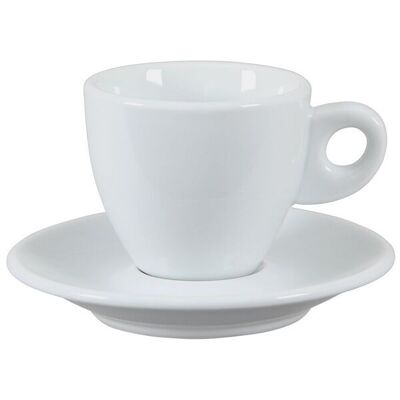 TAZZA CON PIATTINO 110 CC BIANCO GIANCINTO