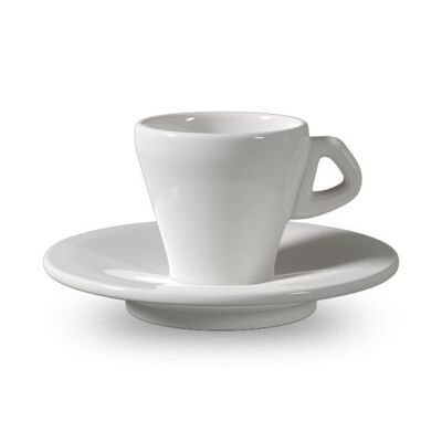 CUP AND SAUCER 65 CC WHITE BUCANEVE