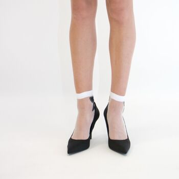 Be a Gift Blanc - La chaussette en voile ultra-résistant 6