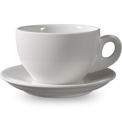 TASSE UND UNTERTASSE 300 CC WEISS ROSA