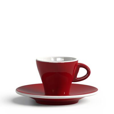 CUP AND SAUCER 65 CC RED GARDENIA