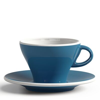 TAZA Y PLATOS 240 CC GARDENIA AZUL CLARO