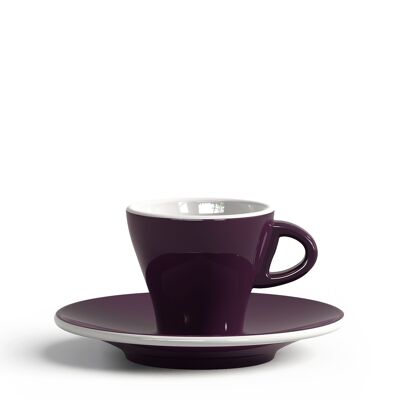 TAZA Y PLATO 65 CC VIOLETA GARDENIA