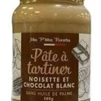 Pâte à tartiner noisettes chocolat blanc 280g