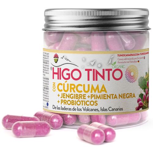 HIGO TINTO con Cúrcuma + Jengibre + Pimienta negra + PROBIÓTICOS