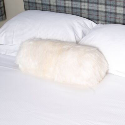 Sheepskin White Lumbar Cushion