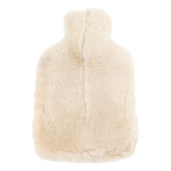 Bouillotte en peau de mouton beige 4