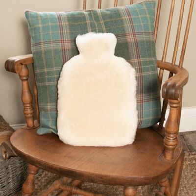 White Sheepskin Hot Water Bottle