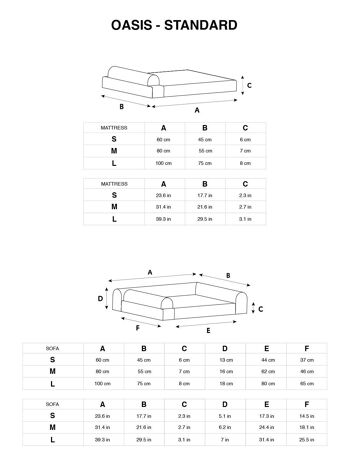 Lit pour chien | Collection Oasis 12