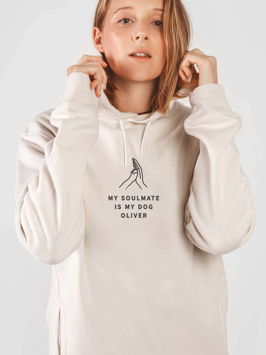 „Mein Hund ist mein Seelenverwandter“ Kapuzenpullover