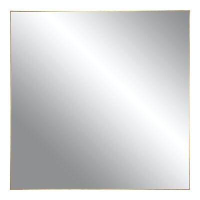 Jersey Mirror - brass look frame 60x60 cm