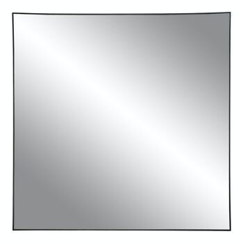 Miroir Jersey - cadre aspect noir 60x60 cm 1