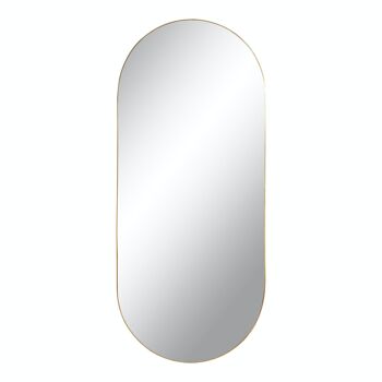 Jersey Mirror Oval - cadre aspect laiton 1