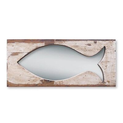 Miroir motif poisson - miroir avec découpe de poisson