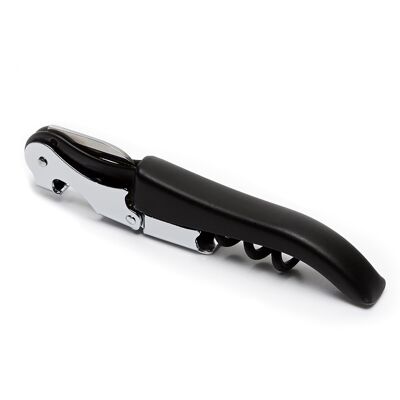 Sommelier knife/corkscrew in stainless steel and synthetic material