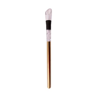 Gold stainless steel/acrylic wine chiller stick